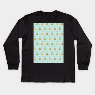 Citrus Fruits Kids Long Sleeve T-Shirt